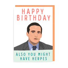 Load image into Gallery viewer, Michael Herpes Christmas Card | The Office