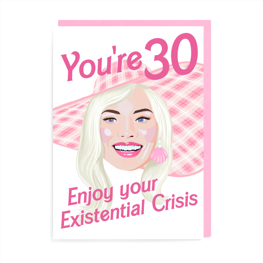 Barbie 30th Birthday Card
