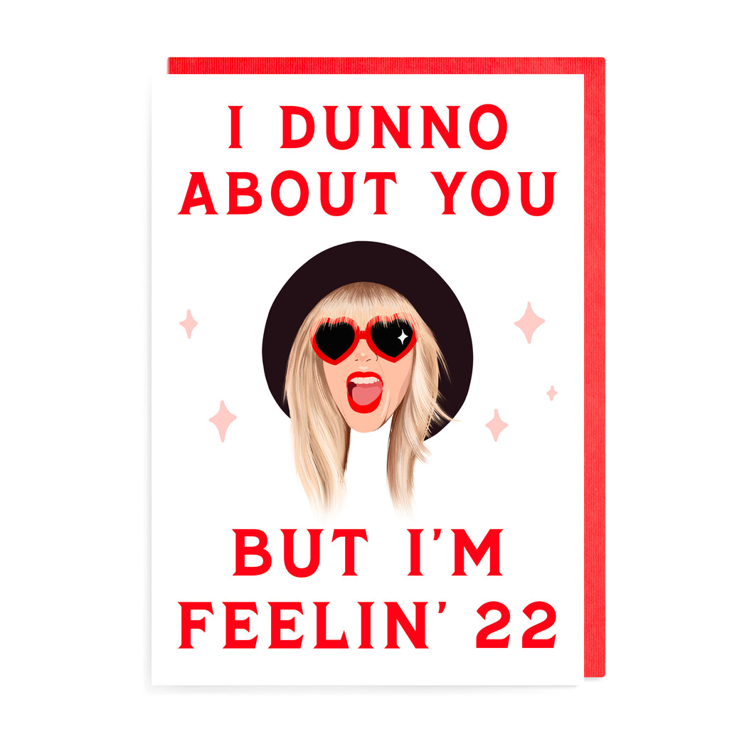 Taylor Swift 22nd Birthday Card