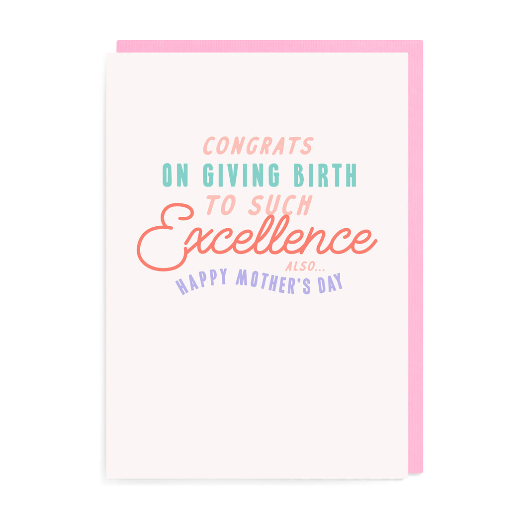 Mother’s Day Excellence Card