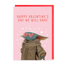 Load image into Gallery viewer, Grogu Valentine&#39;s Day Card | The Mandalorian

