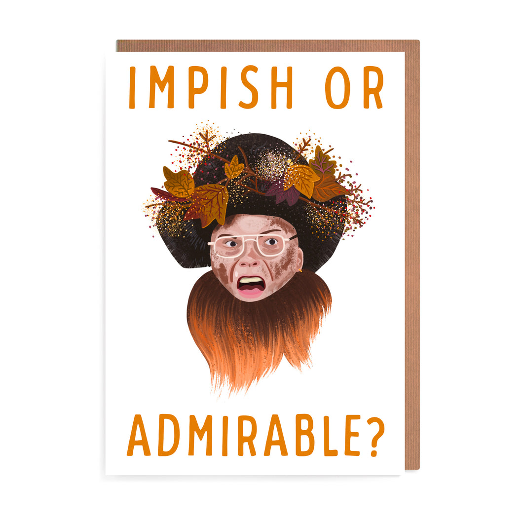 ‘Impish or Admirable’ Christmas Card | The Office