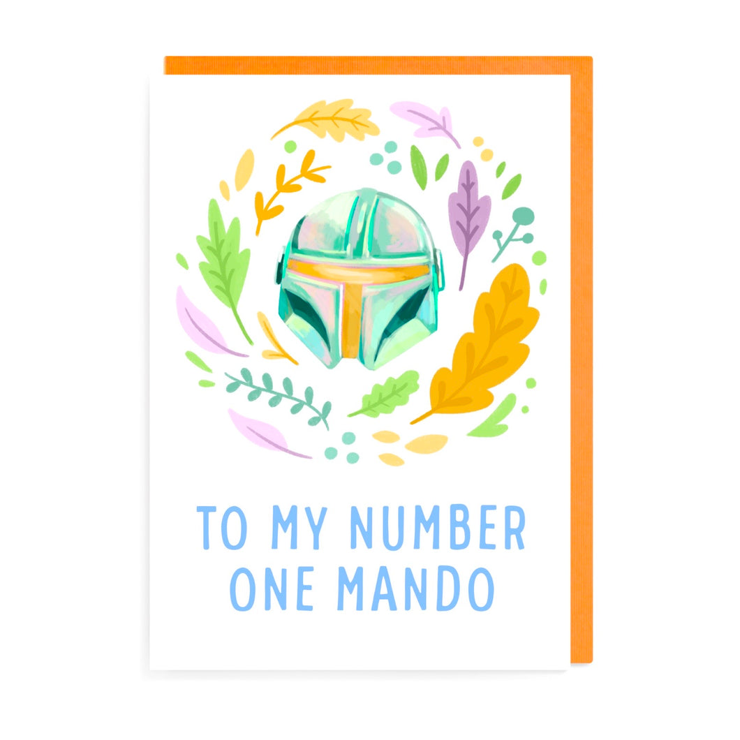 Number One Mando Card | The Mandalorian