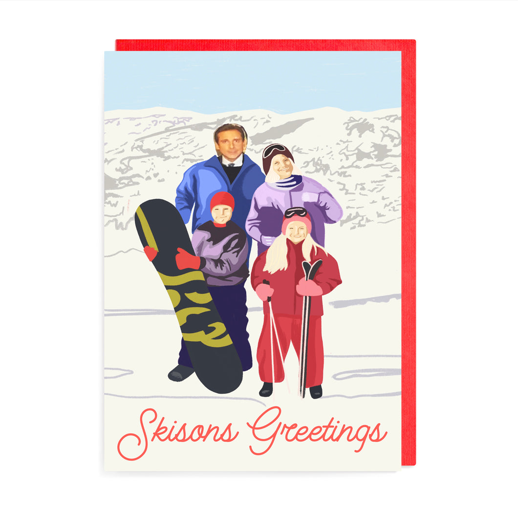 Skisons Greetings Christmas Card | The Office