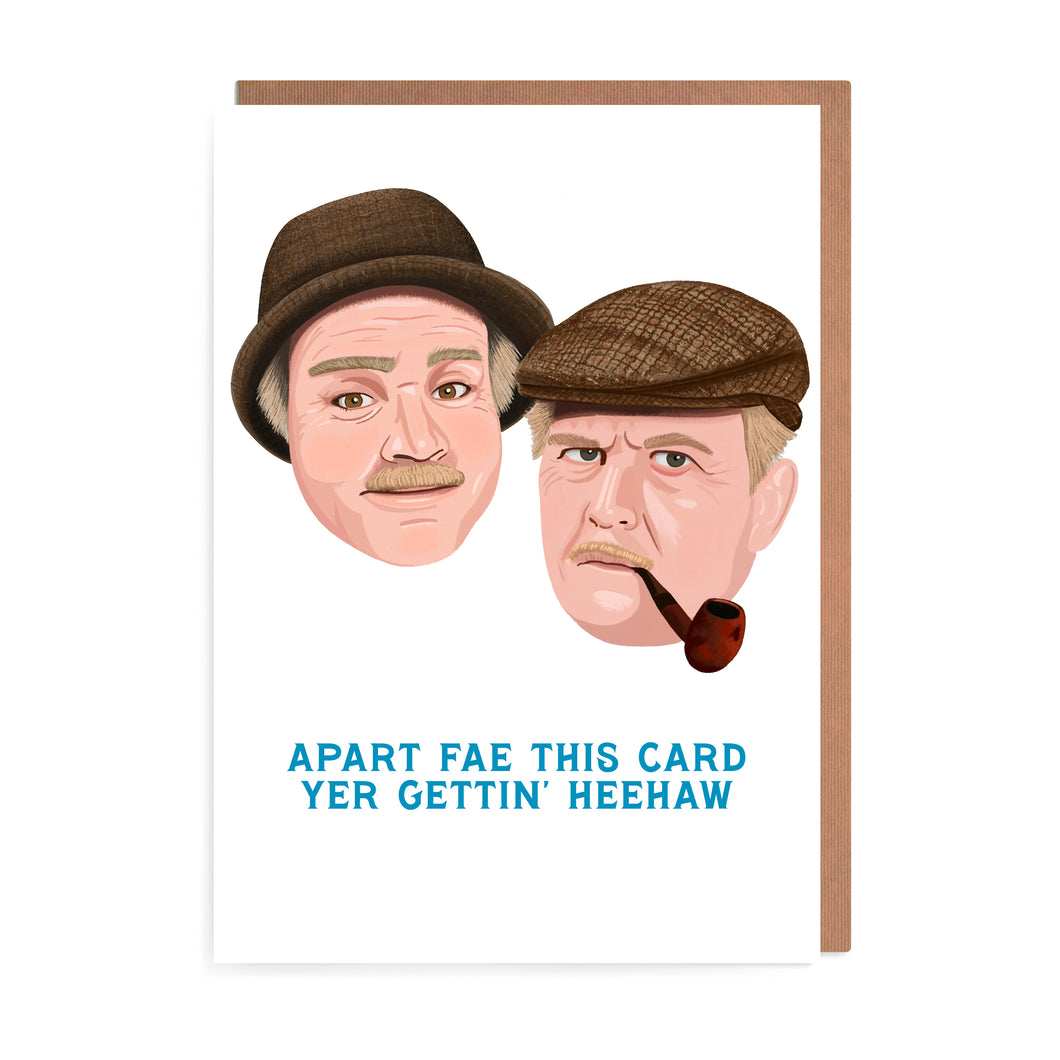 Jack and Victor Heehaw Card | Still Game