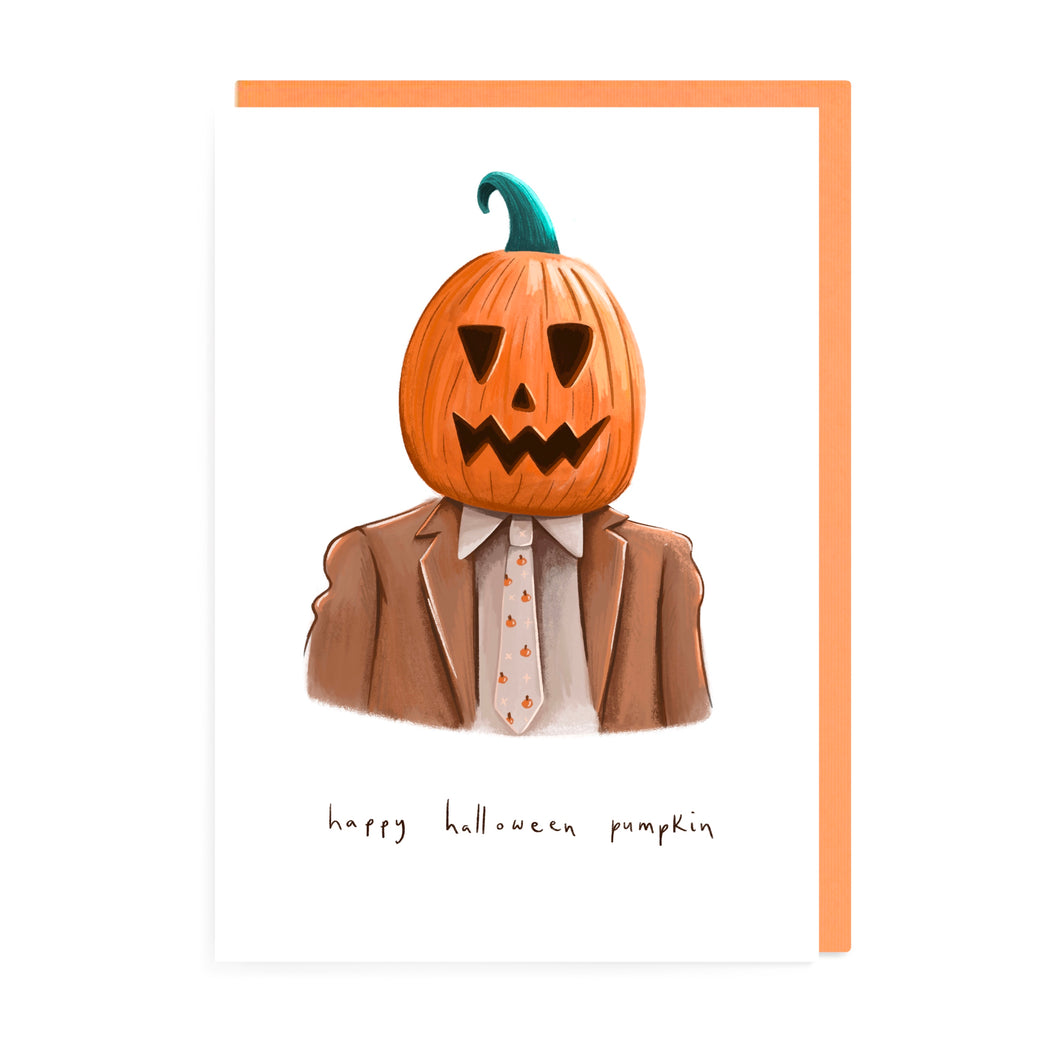 Pumpkin Halloween Dwight Card | The Office