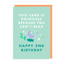 Load image into Gallery viewer, Pointless Third Birthday Card
