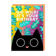 Load image into Gallery viewer, Purrfect Birthday Card | Lucky Black Cat

