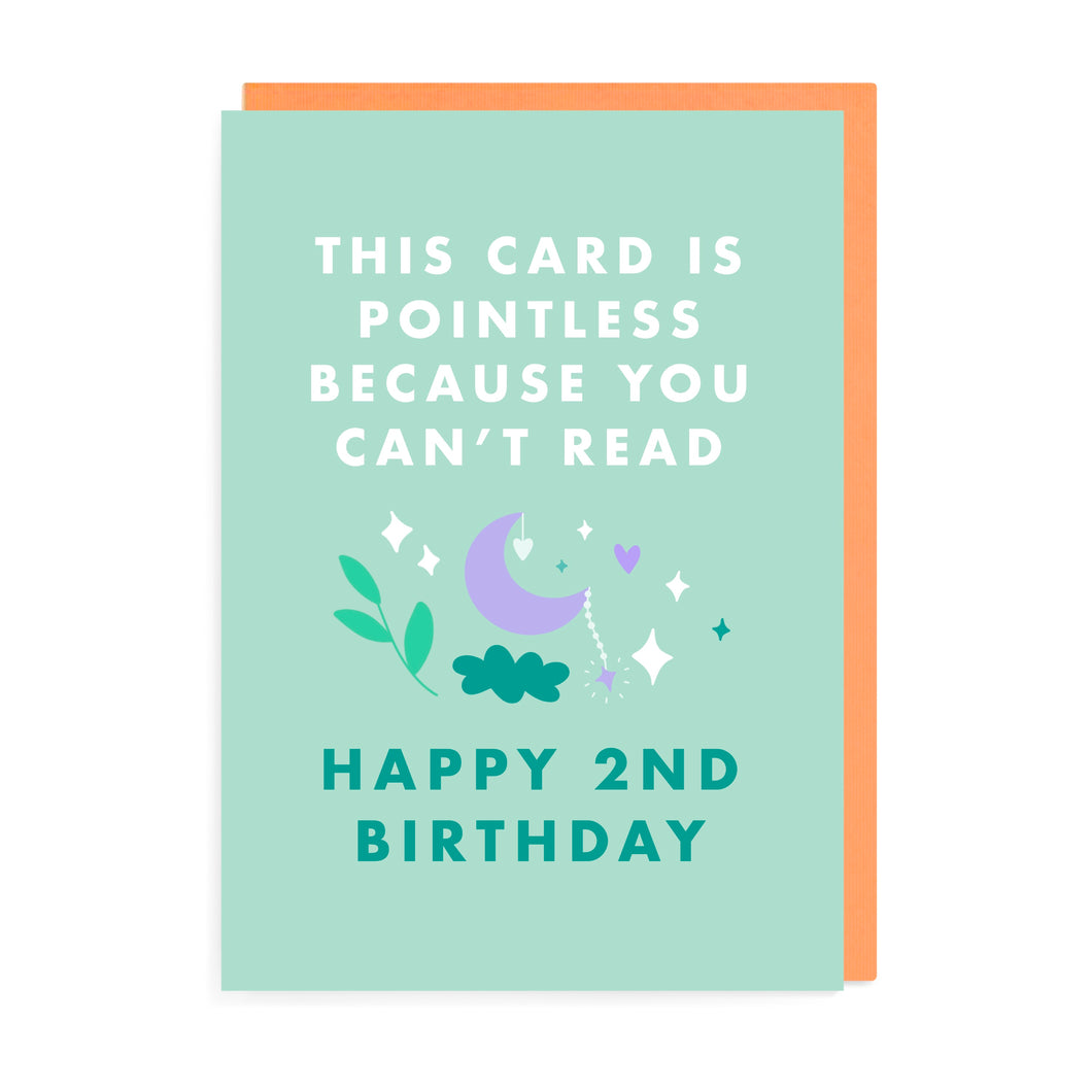Pointless Second Birthday Card